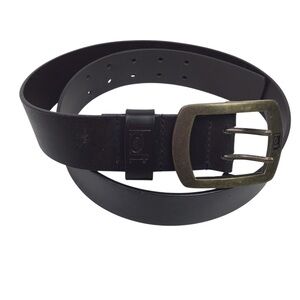 l.e.i. Life Energy Intelligence Leather Dress Belt Womens Large Dark Brown